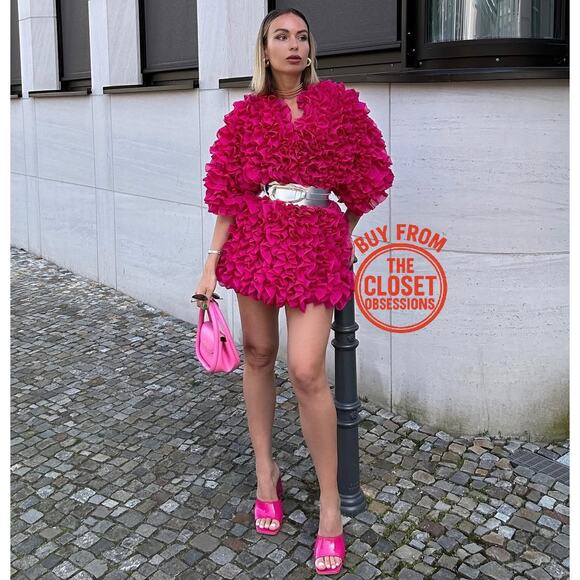 ZARA Blogger Fave Textured Coat with Self-Belt NWT 💗 - Picture 13 of 16